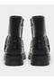 Black Buckle Ankle Boots - 4