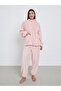 Fleece Full Zip Up Pocket Top and Pyjama Set