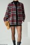 Burgundy - Black Plaid Shirt - 251064 - 4