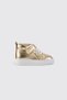 Baby Girl Lace-Up Gold Boots - 3