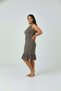 Comfortable Fit Cotton Piece Ruffle Leopard Printed Piece Dress - Summer, Zero Sleeve Casual Women's Dress - 5