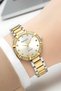 Steel Cord Steel Case Women Wrist Watch, Bracelet Gift Silver-Gold Zmfer202