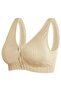 Nursing Bra, Front Button Closure Breast Feeding Maternity Seamless Smooth Pregnancy Sleeping Bra - 3