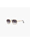 Liwa 53 MM Grey Geometric Sunglasses | sm100507-30s-000447-0507-53