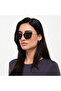 ANGELINE 53 MM Black Cat Eye Sunglasses - 5
