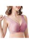 Nursing Bra, Front Button Closure Breast Feeding Maternity Seamless Smooth Pregnancy Sleeping Bra - 2