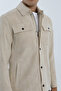 Double Pocket Flap Patterned Men's Coat with Snap Fasteners - 2