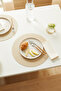 2 Pieces Beige/Stone Faux Leather Tableware Presentation Plate Mat Placemat American Service 36X36 - 3