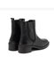Castle 11031 Women's Black Genuine Leather Rubber Detail Zippered Style Buckle Detail Elastic Warm Lining Boots - 4
