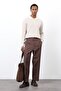 Stone Zippered Men's Knitwear Sweater