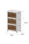 3 Layers Multi-Functional Foldable Storage Cabinet with Doors & Wheels (102L) - 2