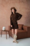 Women's Double Knitwear Set with Crew Neck Skirt - 5