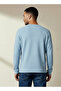 Men Regular Fit Crew Neck Long Sleeve Textured T-shirt - 3