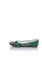 New Year Themed Printed Colorful Women's Ballerinas - 5