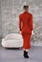 Corded Knitwear Dress - 4
