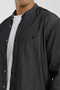 Hakim Collar Long Sleeve Snap Button Cotton Lycra Men's Shirt - 3