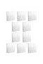 Legrand Mallia Senses 3 Gang 2 Way Switch 16A 250V Matt White Screw Terminals 10PCS