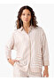 Relaxed Fit Shirt with Stripes and Contrast Collar