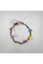 Crown hoop with colorful flowers, illuminated chiffon ribbon. - 3