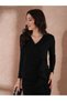 Shimmer Long Sleeves Ruffle Detail Bodycon Maxi Dress - 5