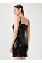 Black Sequin Mini Bodycon Dress - 3
