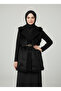 Finetta Metal Buttoned Fur Vest-En2209 Black