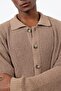 Mink Knitted Sweater Men's Cardigan - 7