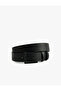 Faux Leather Belt with Buckle