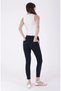 Women's High Waist Skinny Ankle Length Jeans Dark Blue 819-73 - 5