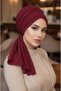 Burgundy Buckle Evening Dress Bonnet Shawl / Ready-Made Veil