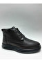 Genuine Leather Lace-Up Zippered Flexible Rubber Sole with Fur Inside Brown Winter Men's Boots - 2