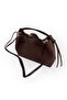 Suede Ruched Detail Puppy Bag Hand and Shoulder Bag - 8
