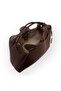 Suede Ruched Detail Puppy Bag Hand and Shoulder Bag - 7