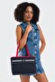 Cross Strap Women's Bag Navy Blue-White-Red Us25233 - 2
