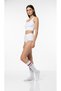 Women's 2-Piece Tennis Socks Set – Black & White Striped Sports Socks – Breathable Cotton - 7