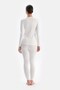 Women's Thermal Single Top, Wide Neckline, Long Sleeve, Thermal Underwear, 47% Polyester, 47% Viscose, 6% Lycra - 5