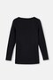 Women's Thermal Single Top, Wide Neckline, Long Sleeve, Thermal Underwear, 47% Polyester, 47% Viscose, 6% Lycra - 5
