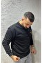 ERKEK SİYAH SWEAT - 4