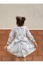 Baby Girl Dress Long Sleeve Leaf Printed Birthday Party Wedding Special Occasion Evening Dress Girl Kids Dress