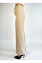 Stone Color High Waist Wide Leg Palazzo Pants - 2