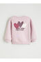 Özmarka New Season Heart Printed Girls' Sweatshirt - 4