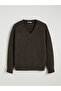 Esvab • Modern & Distinctive V Plunge Loose Fit Women's Knitwear Sweater - 6