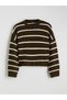 Quality Pieces from Çelebi Store Zero Roba Collar Striped Loose Fit Women's Knitwear Sweater - 6