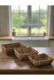 3-Piece Rectangular Wicker Organizer Basket - 2