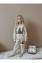 Girl's Christmas Patterned Sweatshirt Winter Tracksuit Set - 3