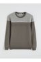 Özmarka New Season Crew Neck Color Block Men's Knitwear Sweater - 5