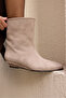 Celano Women's Mink Imported Suede Wedge Heel Boots - 4