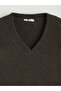 Esvab • Modern & Distinctive V Plunge Loose Fit Women's Knitwear Sweater - 7