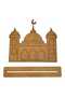 5 Pieces Mosque Model Wooden Painting Religious Activity School Course Activity Set - 3