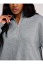 Women's Stand Collar Half Zipper Sweatshirt - 3